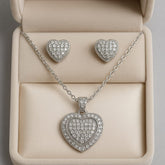 Zircon Locket Set-58 (Silver)